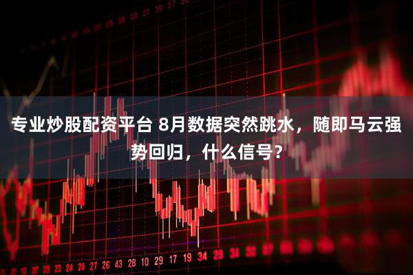 专业炒股配资平台 8月数据突然跳水，随即马云强势回归，什么信号？