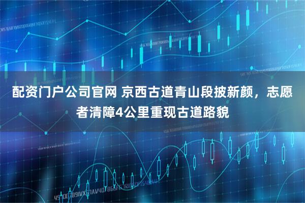 配资门户公司官网 京西古道青山段披新颜,志愿者清障4公里重现古道路貌